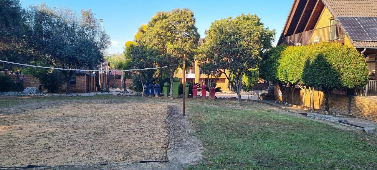 Sand volleyball court